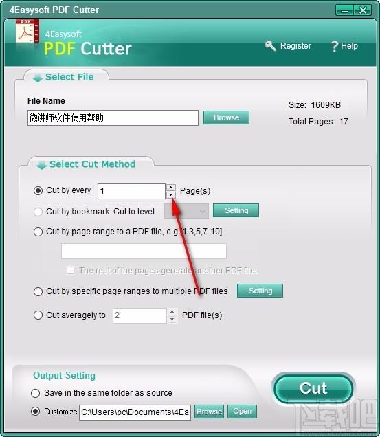 4Easysoft PDF Cutter下载,PDF分割软件,PDF分割